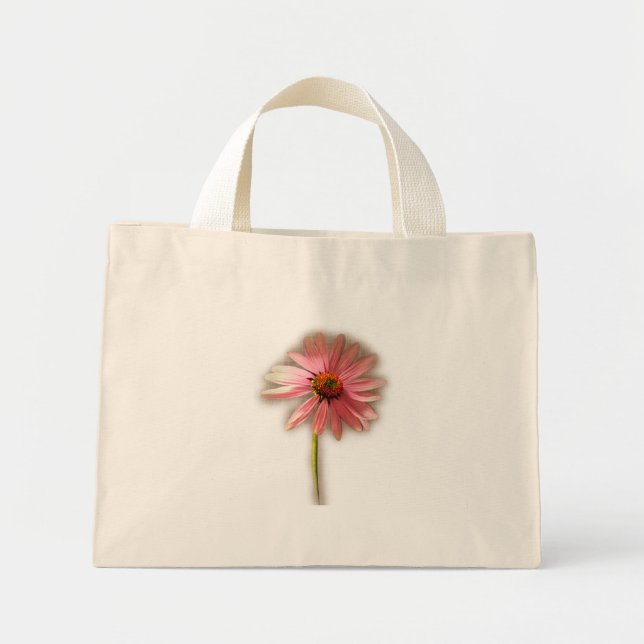 Purple Cone Flower Echinacea purpurea Mini Tote Bag (Front)