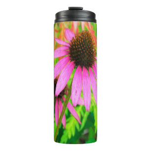 Purple Coneflower with Stunning Green Foliage Thermal Tumbler