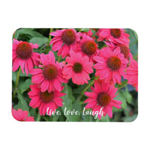 Purple Coneflowers Live, Love, Laugh Magnet