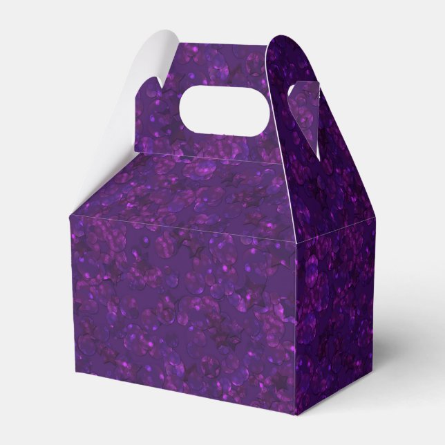 Purple confetti favour box (Back Side)