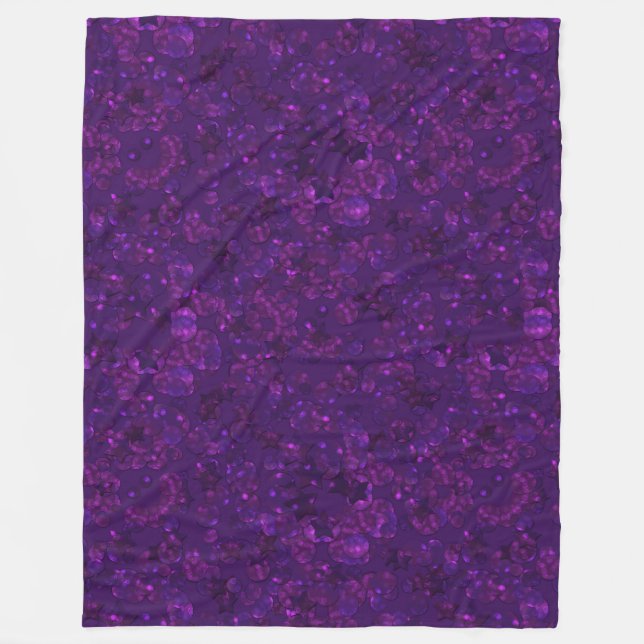Purple confetti fleece blanket (Front)