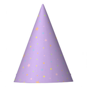 Purple Confetti Party Hat