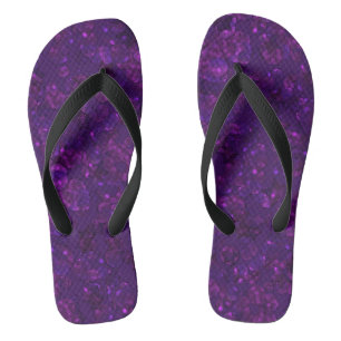 Purple confetti thongs