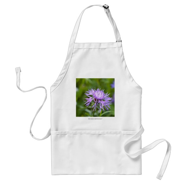 Purple Cornflower Standard Apron (Front)