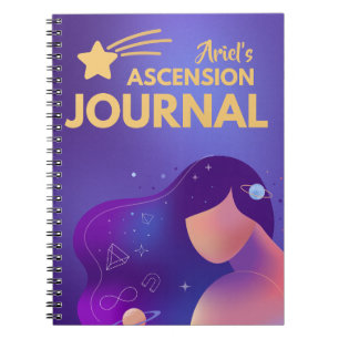 Purple Cosmic Ascension Journal Spiritual Notebook
