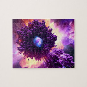 Purple cosmic mysteries of the amazing universe jigsaw puzzle