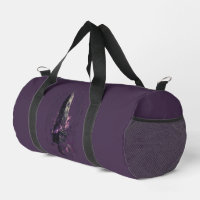 Purple Cosmic Obelisk Occult Dark Art Duffel Bag