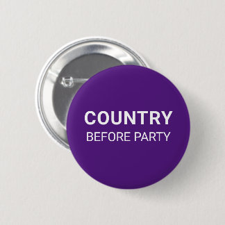 Purple Country Before Party Political 6 Cm Round Badge