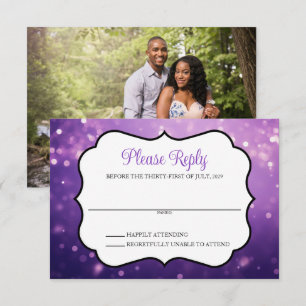 Purple Couple Response Card