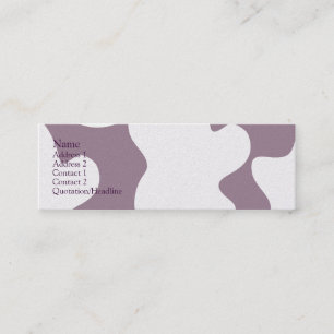 Purple Cow Mini Business Card