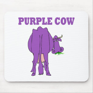 Purple Cow Mouse Pad