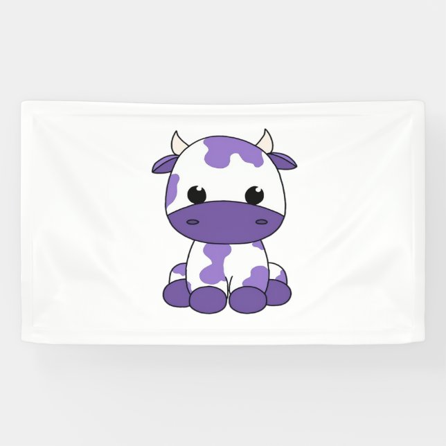 Purple cow Oversized T-Shirt_1 Banner (Horizontal)