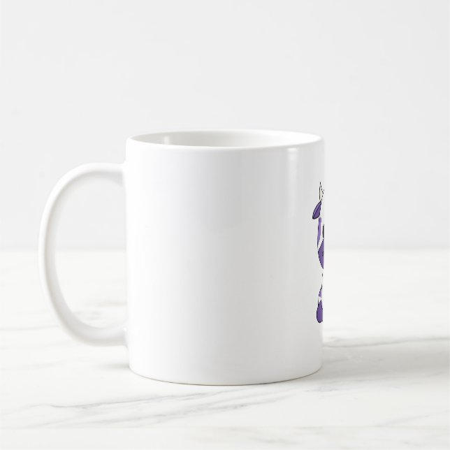 Purple cow Oversized T-Shirt_1 Coffee Mug (Left)