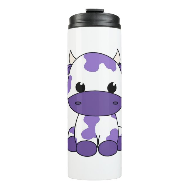 Purple cow Oversized T-Shirt_1 Thermal Tumbler (Front)