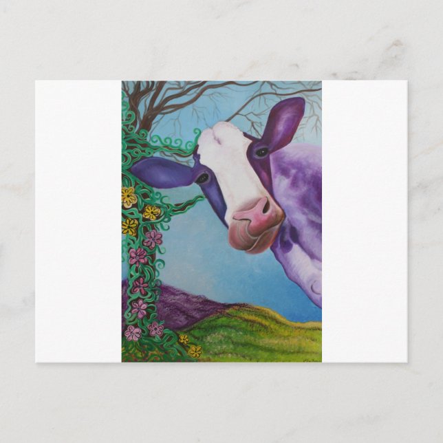 Purple Cow Postcard (Front)