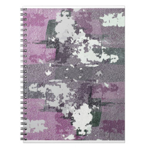 Purple Cracked Paint Notebook