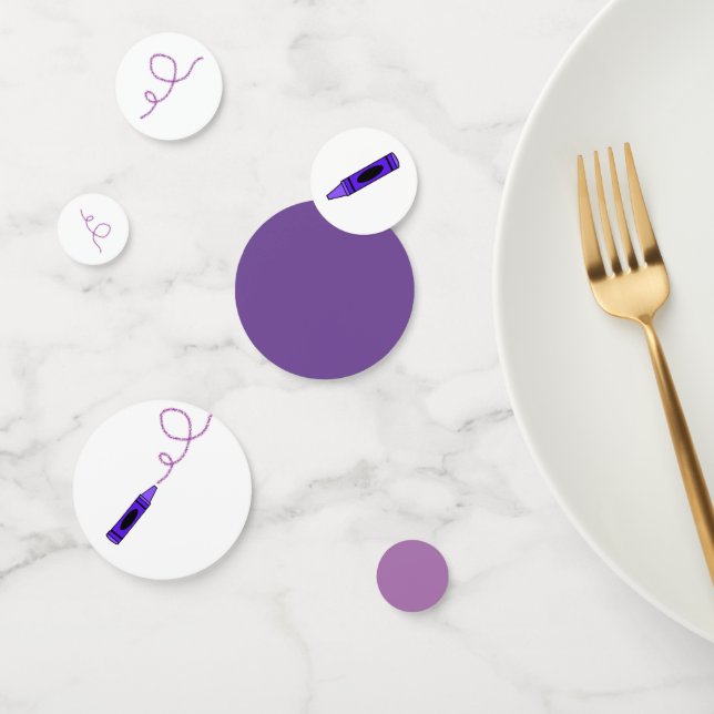 Purple Crayon  Confetti (Group)