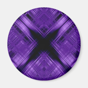 Purple cross and grid magnet