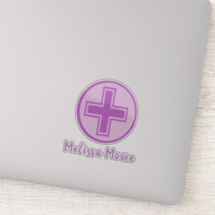 Purple  Cross Design Health Care Medical Icon