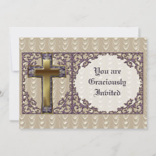 Purple Cross Invitation