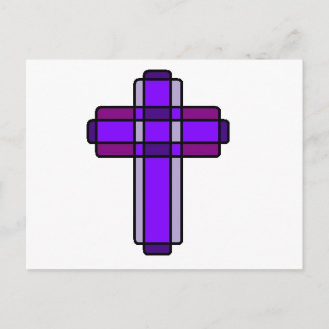 Purple Cross Postcard (Front)