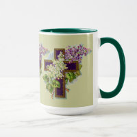 Purple Cross With Flowers