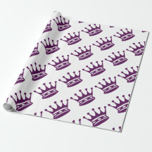 Purple Crown Gift Wrap