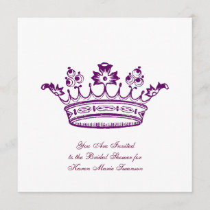 Purple Crown Invitation