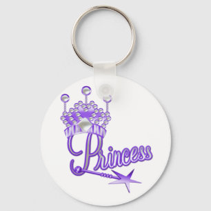 Purple Crown Princess Key Ring