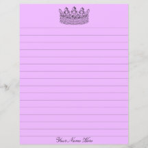 Purple Crown Stationery