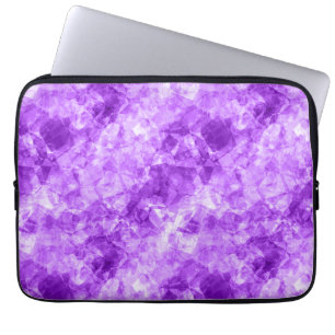 Purple Crumpled Texture Laptop Sleeve