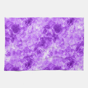 Purple Crumpled Texture Tea Towel