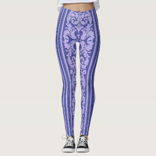 Purple crushed velvet wallpaper photo image leggings