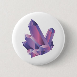 Purple Crystal Cluster | Button