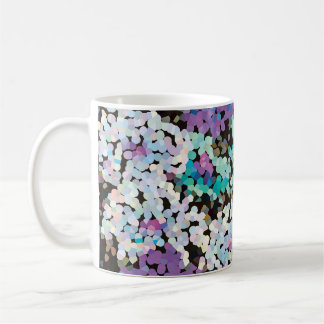 Purple Crystal Floral Blooms Coffee Mug