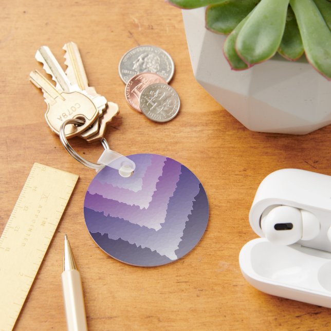 Purple crystals key ring (Desk)