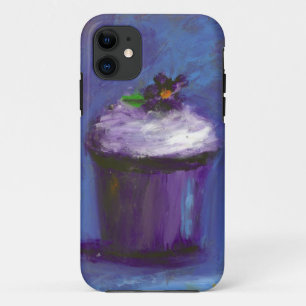 Purple cupcake case