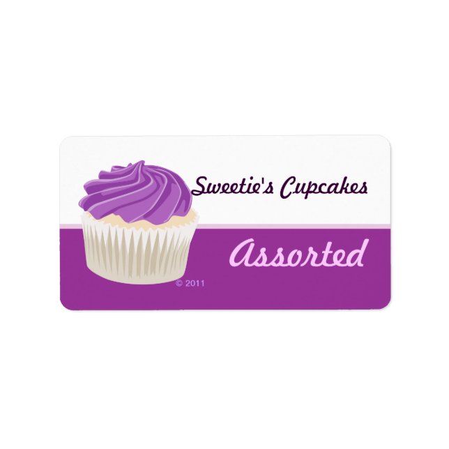 Purple Cupcake Labels (Front)