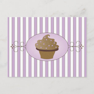 Purple Cupcake Postcard