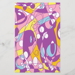 Purple Curve Stationery