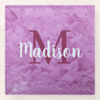 Purple Custom Pillow Monogram Personalised