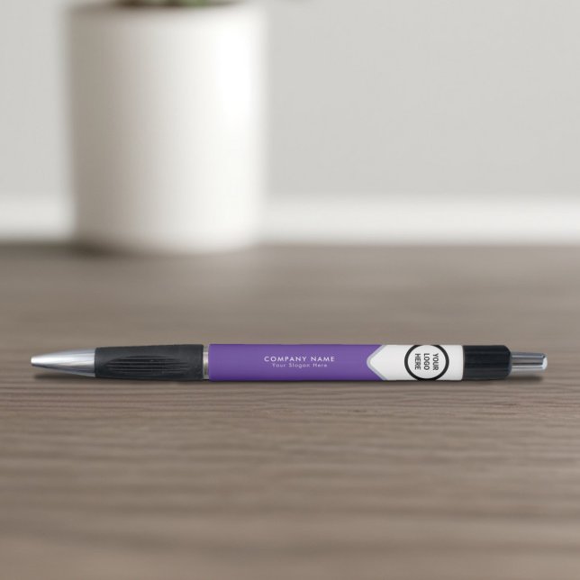 Purple Customisable Logo Imprinted Promotional Pen (Creator Uploaded)