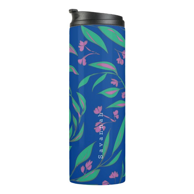 Purple Cypress Botanical Thermal Tumblers (Rotated Right)