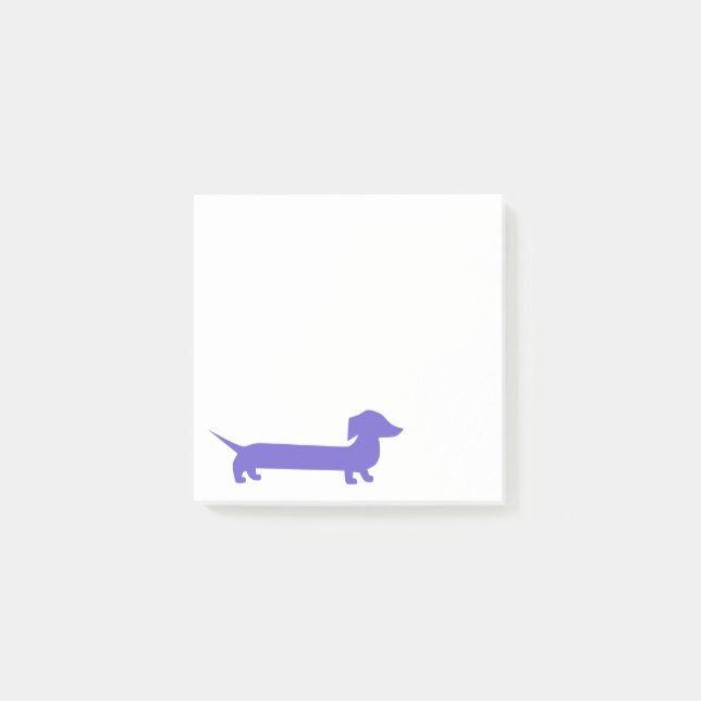 Purple Dachshund Cute Doxie Post-it Notes (Front)