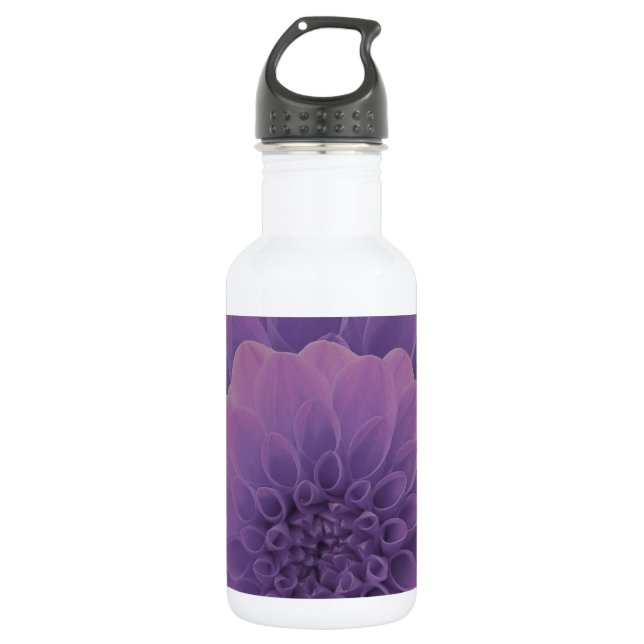 Purple Dahlia 532 Ml Water Bottle (Front)