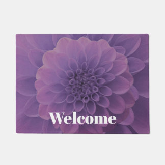 Purple Dahlia Doormat