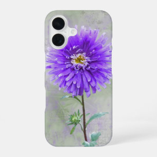 Purple Dahlia Watercolor iPhone 16 Case