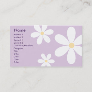 Purple Daisies - Business Card