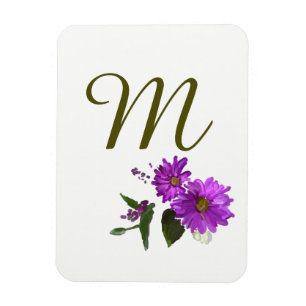 Purple Daisies Design  Magnet