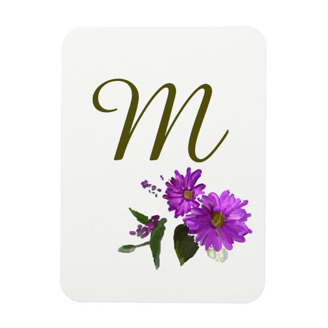 Purple Daisies Design  Magnet (Vertical)